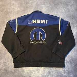 DSR Don Schumacher Racing Dodge Mopar Hemi Jacket Mens XXXL Black Blue Coat